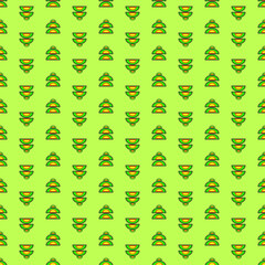 tribal pattern with green background seamless repeat pattern