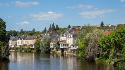 Fototapeta na wymiar townscape in Argenton sur Creuse, France