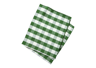 Napkin. Stack of colorful dish towels isolated on white