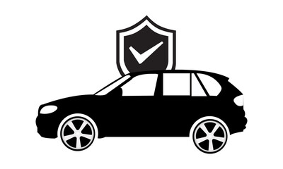 Auto insurance icon. vector graphics 