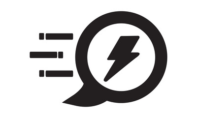 Quick response icon. vector graphics 