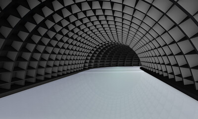 abstract background with tunnel