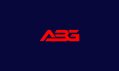 Alphabet letter icon symbol monogram logo ABG