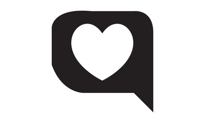 Love Feedback Icon. vector graphics 