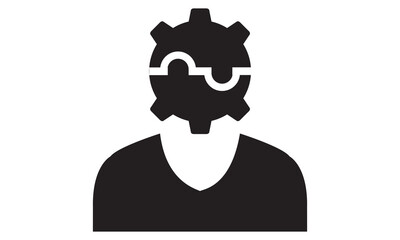 Business problem solving icon. vector graphics 