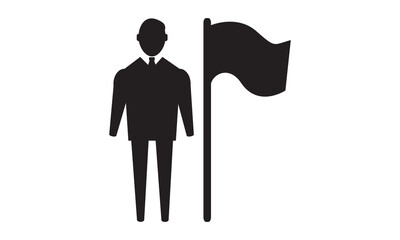 Business destination icon. vector graphics 