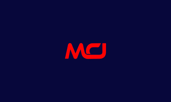 Alphabet letter icon symbol monogram logo  MCJ