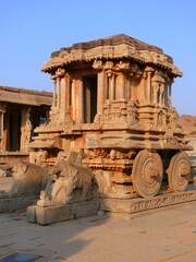 South India, Karnataka State, Hospet, Hampi, chariot