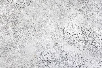 Creative background of rusty metal with cracks and scratches, casually painted white. Grungy metal surface. Great background or texture for your project.
