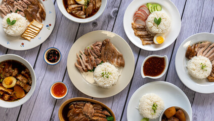 Stewed and Roasted Duck Meals 