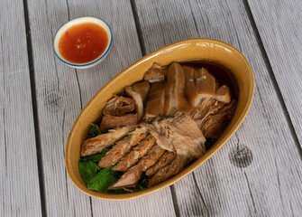 Stewed and Roasted Duck Meals 