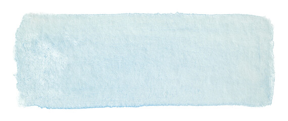 Fototapeta na wymiar Blue rectangular watercolor texture light mockup element