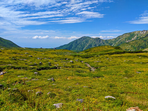 Mount Tateyama in the Summer
