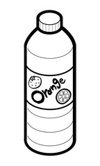 ペットボトル飲料のオレンジジュース