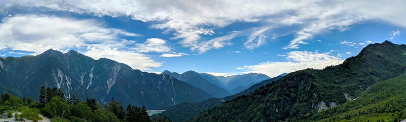 Fototapeta premium Kurobe Alpine Dam Panorama