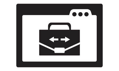 Online Job opportunities icon. vector graphics 