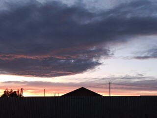 Fototapeta premium sunset in the city