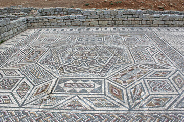 Roman Mosaic floor in Conimbriga, Portugal	