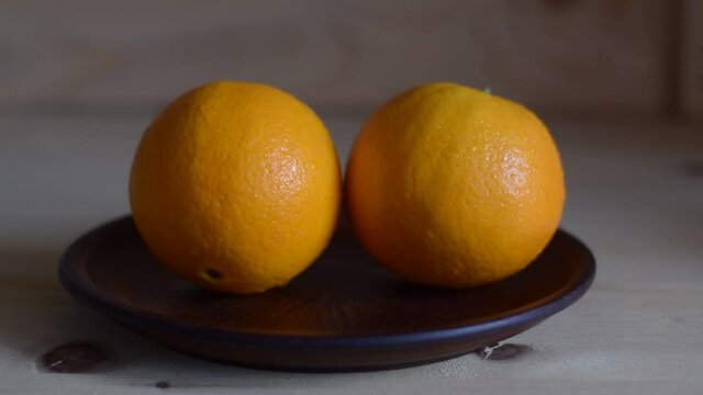 Fresh juicy oranges. Healthy food is useful