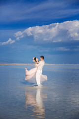 The lovers in the lake.