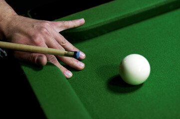 Abstract image of a snooker table