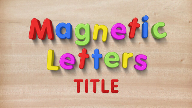 Kids Magnetic Letters Title