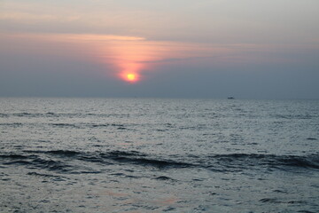 Fototapeta premium sunset over the sea