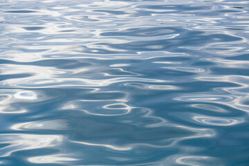 sea water with sun reflections