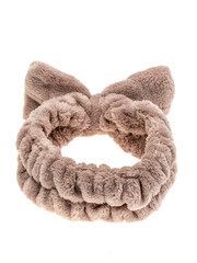 beige soft elastic band head band for girls