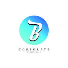 B Initial Logo Corporate. B Letter Logo Vector