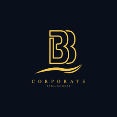 B Initial Logo Corporate. B Letter Logo Vector