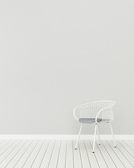 Modern interior of living room with chair and table. Comfort space in hotel.-3d rendering