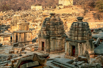 Bateshwar Hindu temples in north Madhya Pradesh, India.