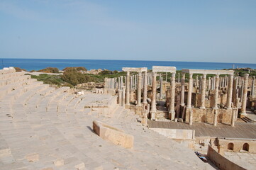 Ancient ruins of Leptis Magna in Libya