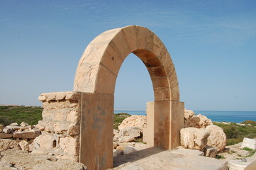 Ancient ruins of Leptis Magna in Libya
