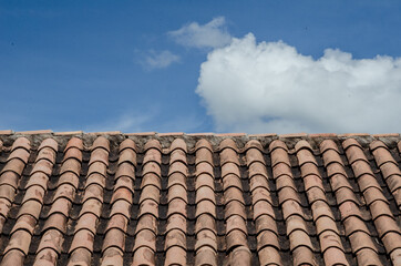 Clay Roof with Blue Sky
