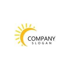 sun ilustration logo