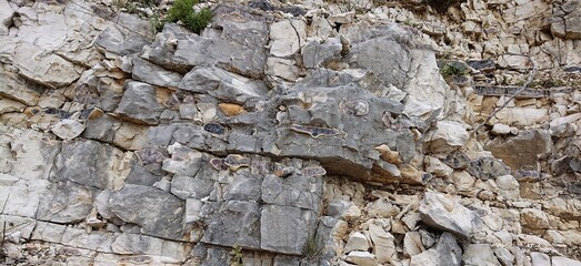 rock wall of mountain