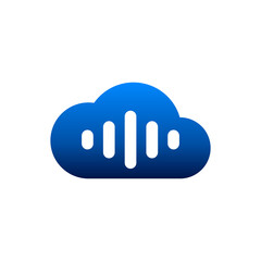 cloud with music charts logo