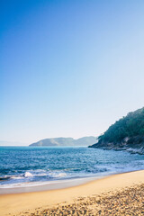 Tropical beach during Brazilian summer