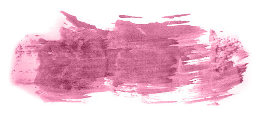 Abstract watercolor background hand-drawn on paper. Volumetric smoke elements. Pink color. For design, web, card, text, decoration, surfaces.