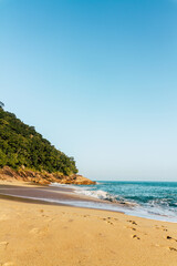 Tropical beach during Brazilian summer