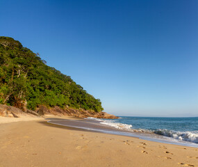Tropical beach during Brazilian summer