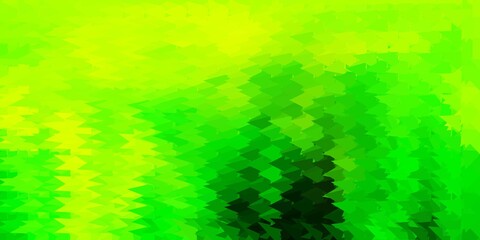 Light green, yellow vector geometric polygonal wallpaper.