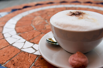 cup of cappuccino