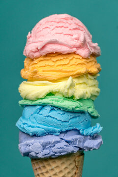 Rainbow ice cream