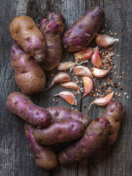 potatoes and garlic