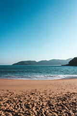 Tropical beach during Brazilian summer