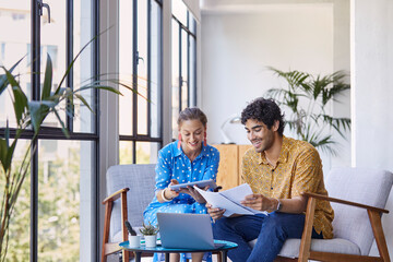 Colleagues Discussing Business Project
