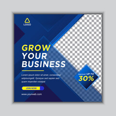 Obraz premium Business Marketing Agency Square Banner Social Media Post Instagram Banner for Business Promotion